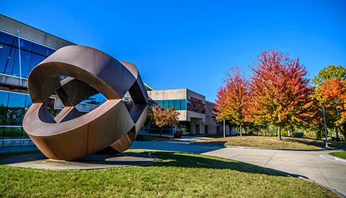 Campus grounds during the fall