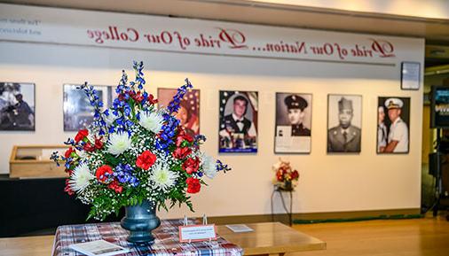 Pride of Our Nation Pride of Our College Exhibit in Library